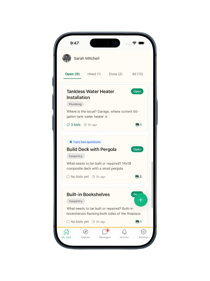 Bidsie App - Connect with Local Pros